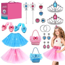 NEW IN BOX Princess Dress Up Play Set for Girls, Jewelry, Shoes, Purses Ages 3-8