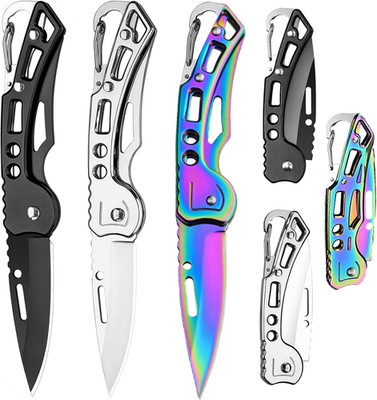 Cuchillas De Bolsillo Super Combo Navaja Tactica Para Trabajo Knife, 3 PCS NUEVO
