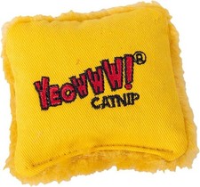 YEOWWW Catnip Yellow Pillow Pure Organic Leaf and Flowertop Cat and Kitten Toy