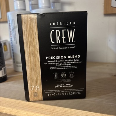 AMERICAN CREW Precision Blend | Natural Grey Blending Hair Color for Men 7|8