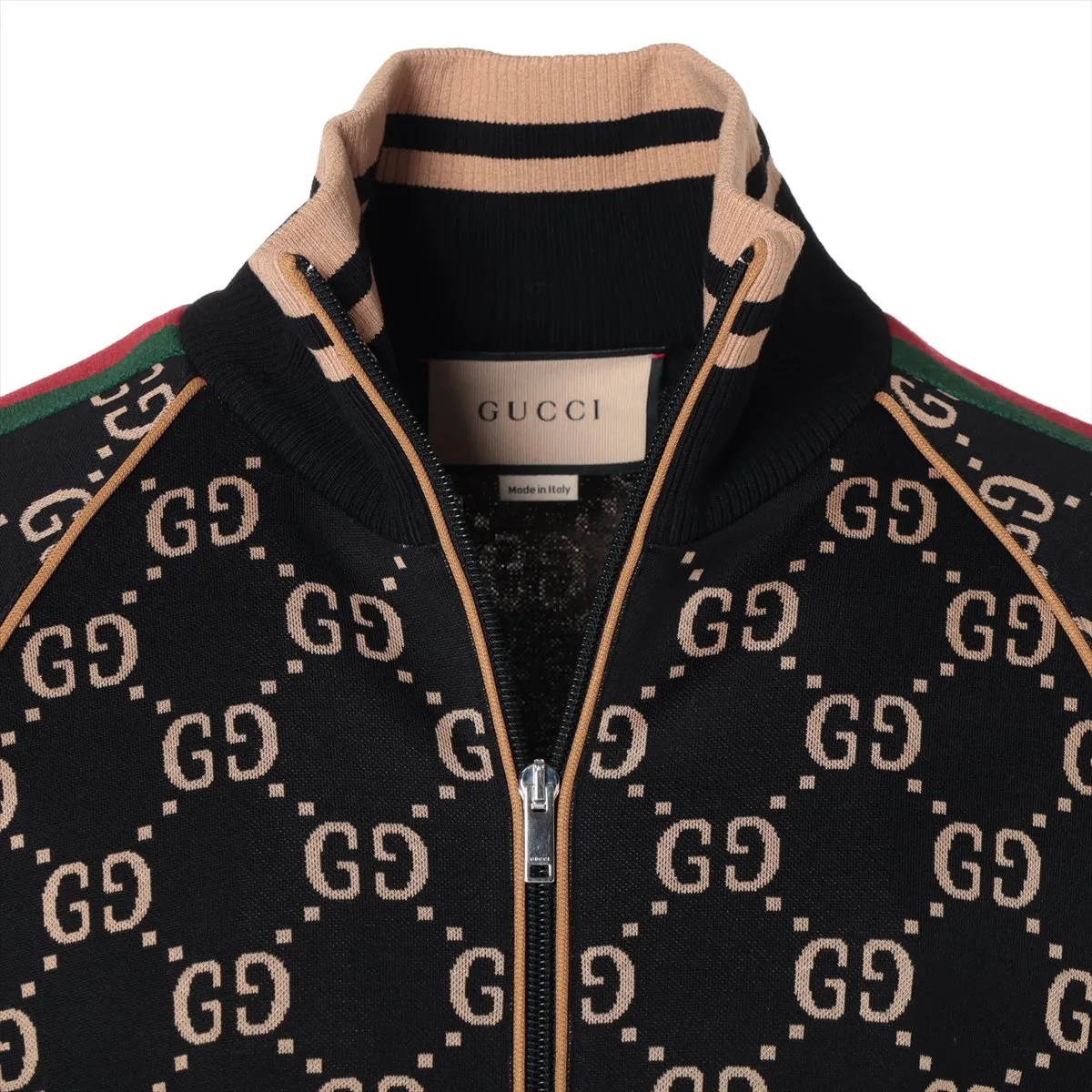 Gucci GG jacquard Cotton track jacket XL Men's Black 695955 | eBay