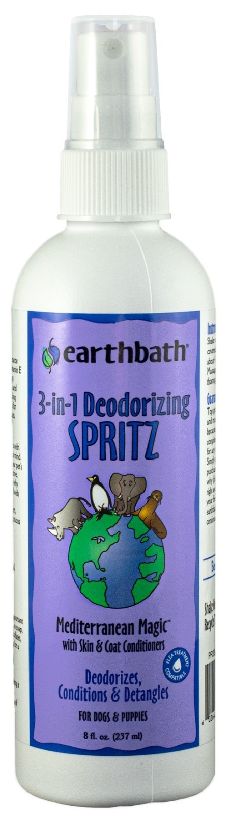 EarthBath Coat Conditioning & Deodorizing Spritz -8oz  Pump 