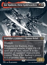 Jor Kadeen, First Goldwarden (Borderless) Foil - Phyrexia: All Will Be One