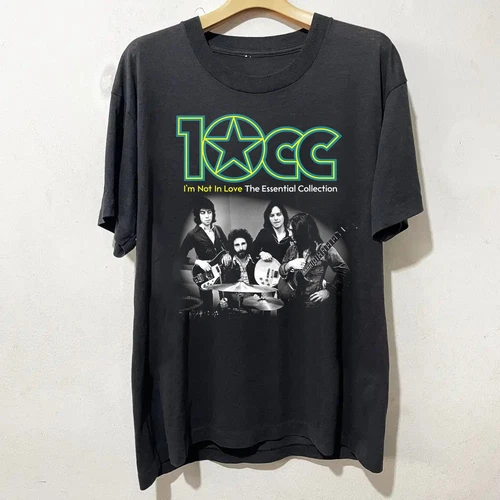 10cc Band Black Cotton Shirt Full size S-5XL L895 - product listing photo