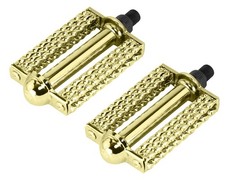 Gold Bicycle Pedals DTRIPLE SQUARE TWISTED 1/2" Spindle Lowrider Cruiser Bike