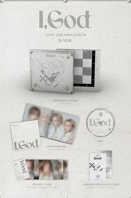 XLOV [I,GOD] 2nd Mini Album CD+Photo Book+2 Card+Mirror Message+