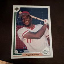 Upper Deck 1991 Top Prospect Rookie Reggie Sanders #71 Cincinnati Reds Base