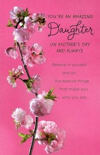 Loving HAPPY MOTHER'S DAY Card FOR DAUGHTER by American Greetings  Envelope