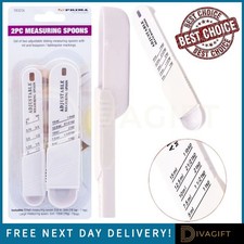 PRIMA 2PK ADJUSTABLE SLIDING MEASURING SPOONS ML TSP TBSP EASY TO USE & STORE