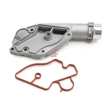 Aluminum Coolant Flange Thermostat Cover Fit For AUDI A4 A5 A6 Q5 06E121168B