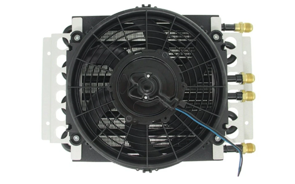 Derale 4 & 4 Pass Copper Aluminum Dual Circuit Electra-Cool Remote Fluid Cooler Foto 3 de 4