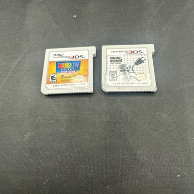Lot Nintendo 3DS Games Rumbow Pocket And Chibi Robo Zip Lash Game Lot Of Two