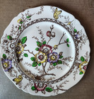 Vintage "Medway Decor" Dark Brown Pattern by Alfred Meakin England (10.in Plate) — photo 1