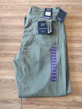 Men's GAP Linchen Green Slim Fit 5 Pocket Pants 36X30
