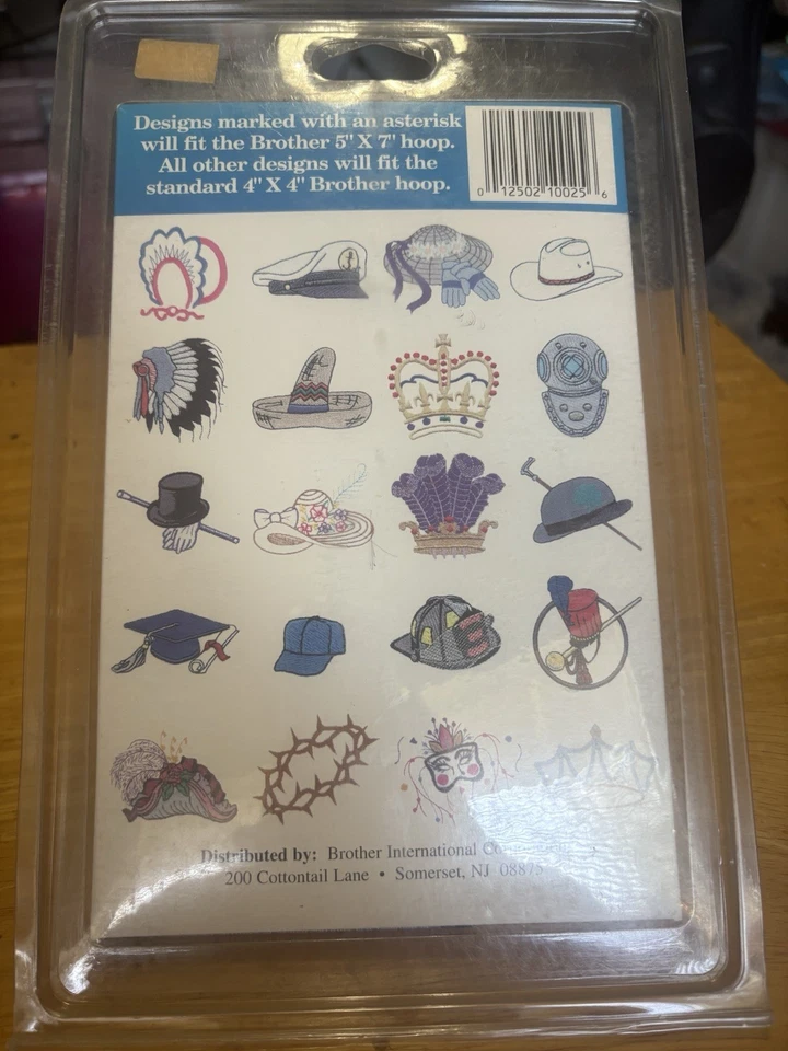 Brother Pacesetter SA605 Hats Design Collection  Sealed 20 Designs - Image 2 of 2