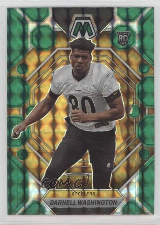 2023 Panini Mosaic Rookies Green Prizm Darnell Washington #306 Rookie RC 1o8k