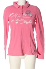 POLO SYLT Langarm-Bluse Damen Bluse Gr. DE 38 pink-weiß Casual-Look
