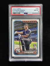 2024 Topps Series 2 Golden Mirror Variation Everson Pereira RC SSP PSA 8 QI95