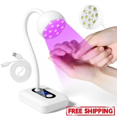 Secador de uñas UV LED con detección automática y pantalla LCD recargable NEW US