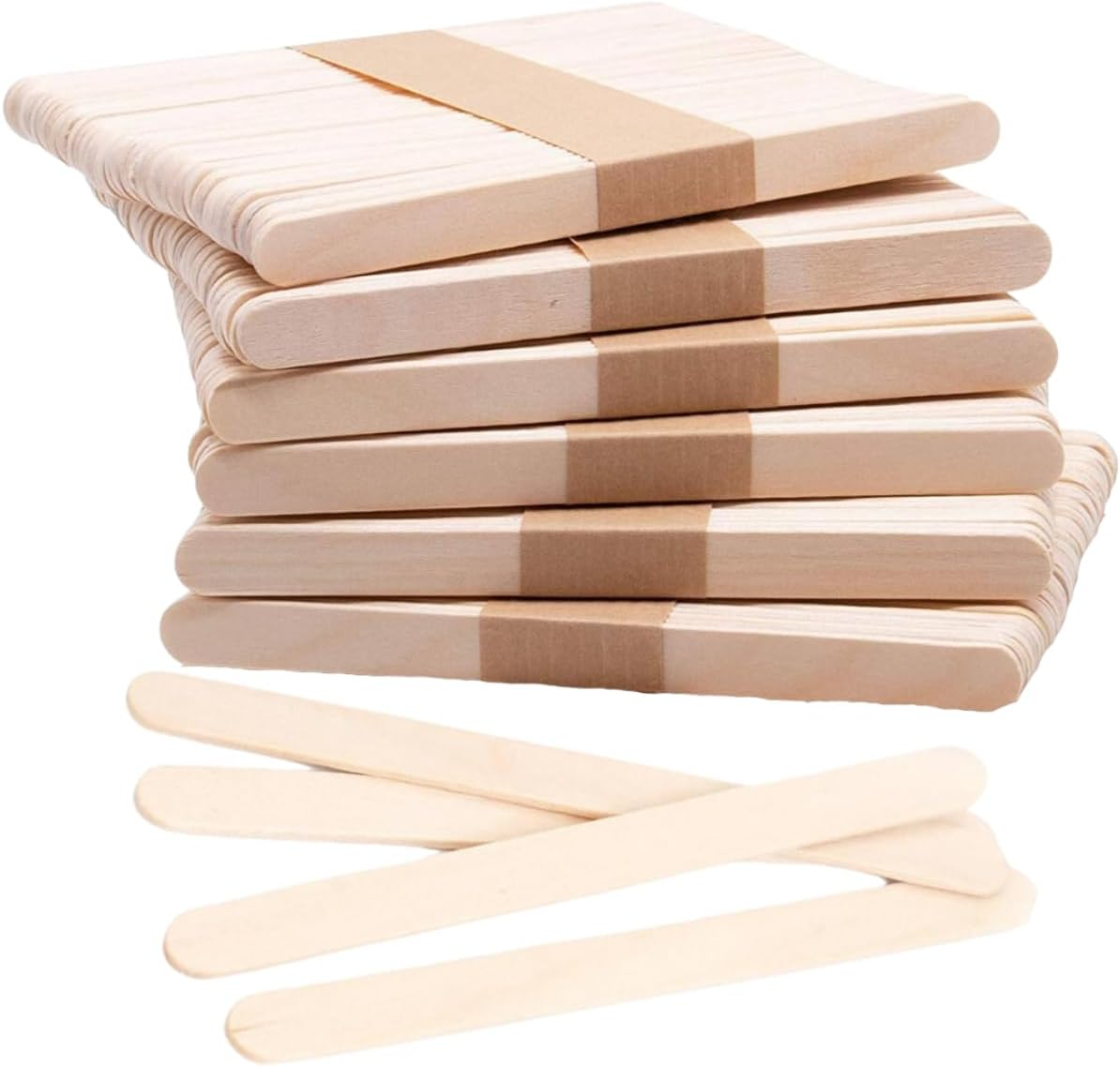 300 Lolly Sticks for Craft, Lollipop, Wood, Smooth, Wooden114Mm Lollypop, Ice, C