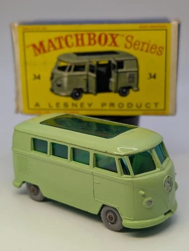 Matchbox Lesney Moko 34b VW Volkswagen Caravanette Camper vintage diecast toy