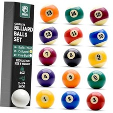 Professional Billiard Ball Set 2-1/4" Regulation Size Pool Table 16 Balls