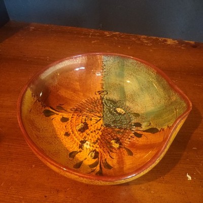 Veo Espresso Hand Painted zester Bowl