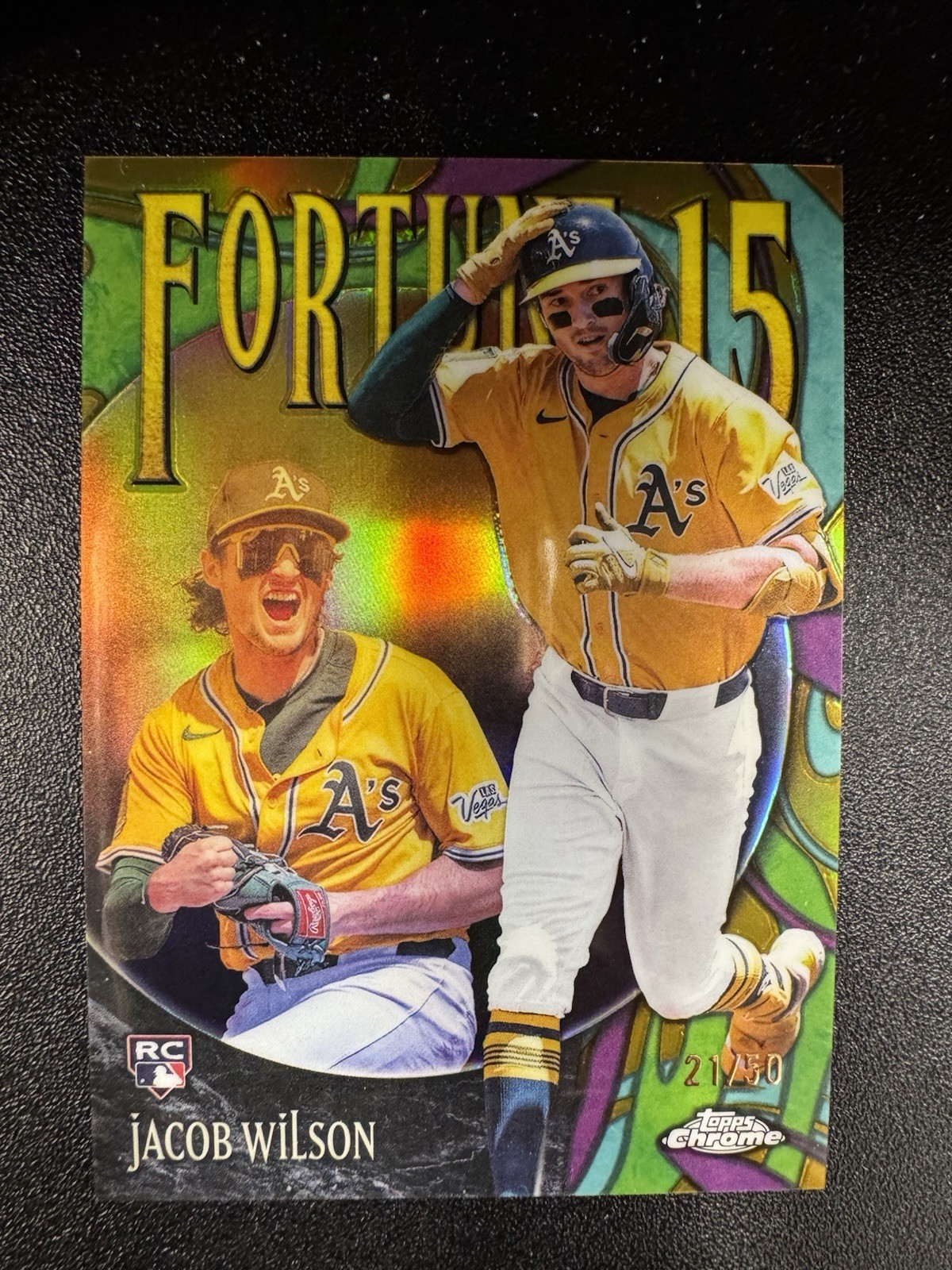 2025 Topps Chrome Update Series - Fortune 15 Jacob Wilson #F15-18 (RC)