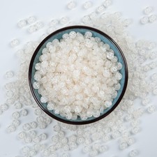 1000pcs 4x7mm Acrylic Alphabet Letter Beads A-Z 7mm x 4mm, Transparent White