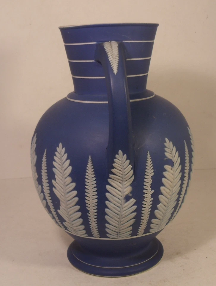 Wedgwood Blue Jasperware Doric 19th Century Acunthus 8.75" Jug - image 4 of 4
