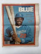 DODGER BLUE NEWSPAPER May 15, 1984 Pedro Guerrero Cover Bob Welch Poster