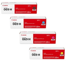 Canon 069H OEM High-Yield Toner Cartridge Set BK, C, M, Y   No Additional Fees