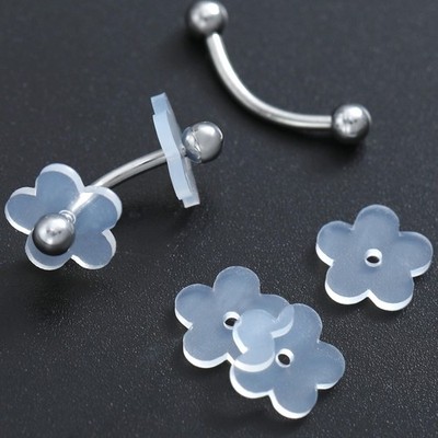 Silicone Earring Backs with Support Patches, Clear Discs Stabilizer Pads for