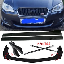 Front Bumper Lip Spoiler Splitter Car Body Rear For Subaru