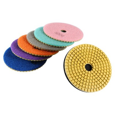 One Set Wet Dry Polishing Pads Disc For Granite Marble Concrete Ston SET