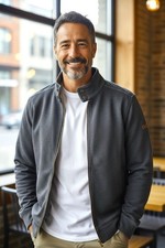  Ben Sherman Mens Full Zip Navy Blue Heather Sweater Jacket Size Medium Casual