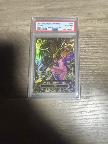 Lilith OP07-111 SP · OP13 PSA 10, eBay listing photo