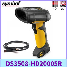 Motorola DS3508-HD20005R1D 2D USB Wired Handheld Barcode Scanner With USB Cable