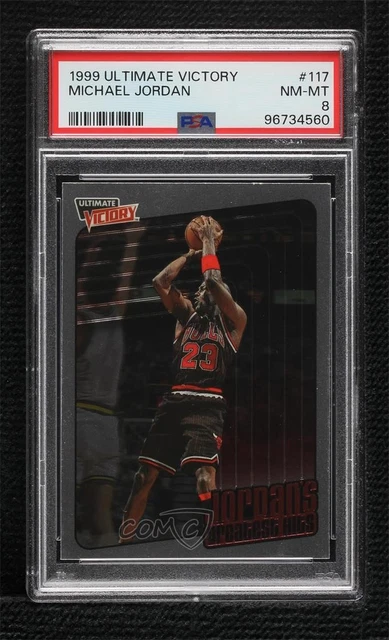 1999 Upper Deck Ultimate Victory Jordan's Greatest Hits Michael Jordan PSA 8 HOF