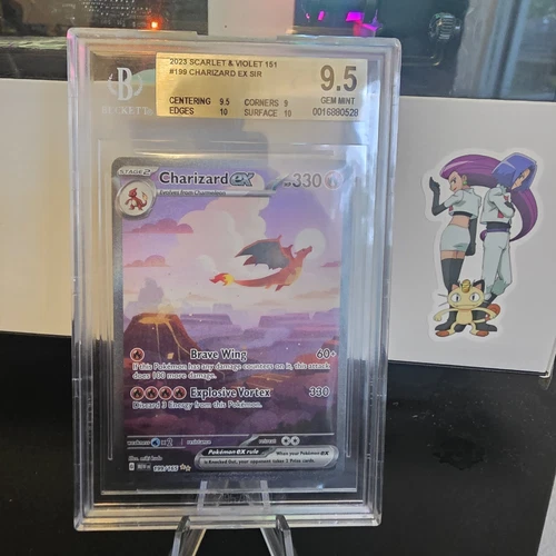 BGS 9.5 Charizard ex 199/165 Sv: Scarlet & Violet 151 Holo with (2) 10 subs!