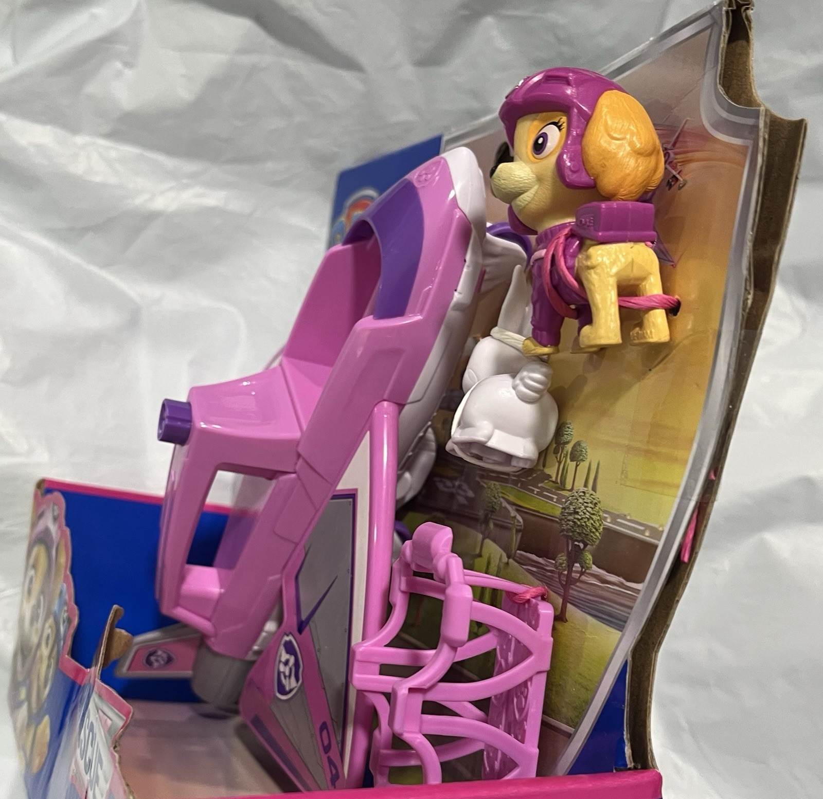Paw Patrol Air Rescue SKYE- Hero Claw Jet-with Bunny, New