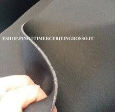 TESSUTO STOFFA SIMIL NEOPRENE SCUBA ACCOPPIATO MM.3 COL NERO AL METRO ALTO CM158