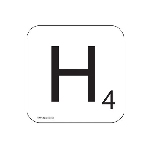 SCRABBLE LETTER Hot Drinks Coasters / Bar Mat - Hardboard / Gloss Finish - Picture 16 of 34