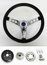 1970-76 Demon Dart Charger Demon Black Chrome Steering Wheel 14 12 Mopar Cap 1970-76 Demon Dart Charger Demon Black Chrome Steering Wheel 14 12 Mopar Cap