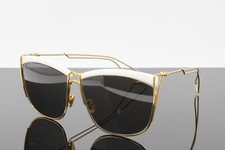 Christian Dior Sunglasses Women's Dior So Electric 266 White Yellow Gold 58mm