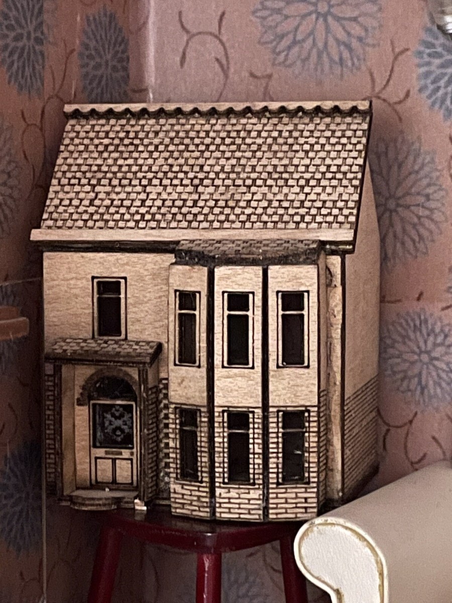 1/144th Miniature DIY Kit Dolls House for A Dollshouse Flat packed