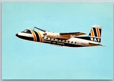 Airplane Postcard British Air Ferries BAF Airlines Handley Page Dart Herald FR11