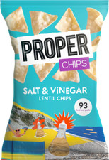 Proper Chips - Salt & Vinegar Lentil Chips 20g - Pack of 24