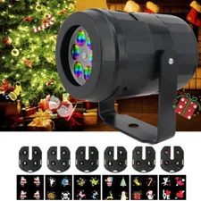 16 Patters Outdoor Christmas Projector Laser Light Snow Landscape Garden Lamp US