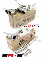 Srs Catback Exhaust Systems Muffler For 15- 20 Wrxsti Polish Quad Tips